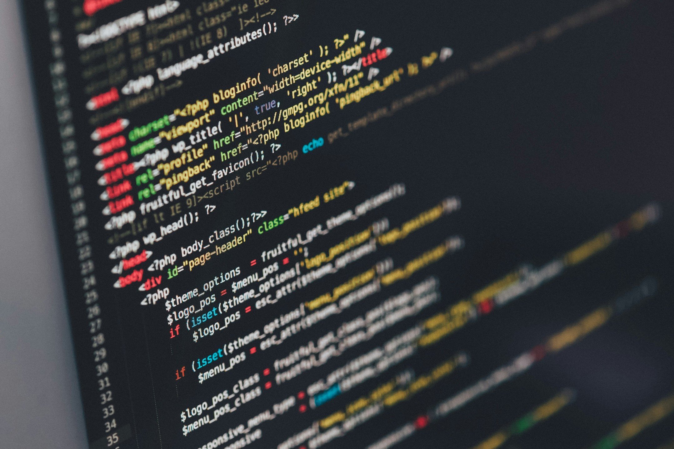 HTML code for a WordPress website